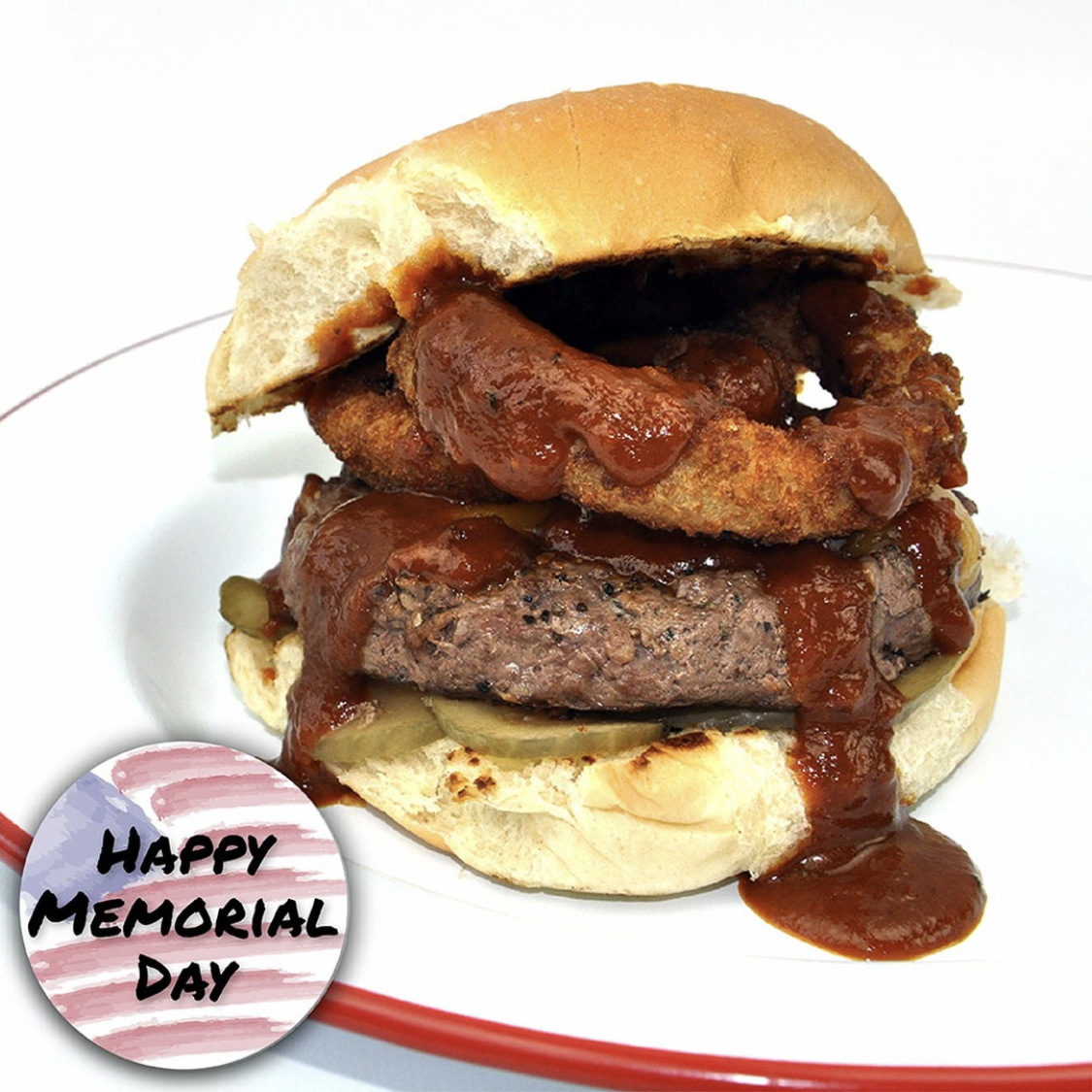 Memorial Day Burger Social Post